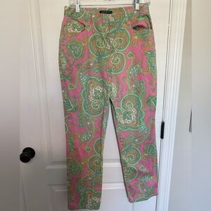 RALPH LAUREN PRINTED PANTS